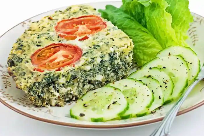 spinach feta quiche