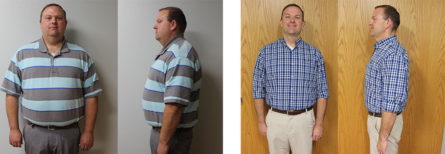 Joseph's weight loss transformation