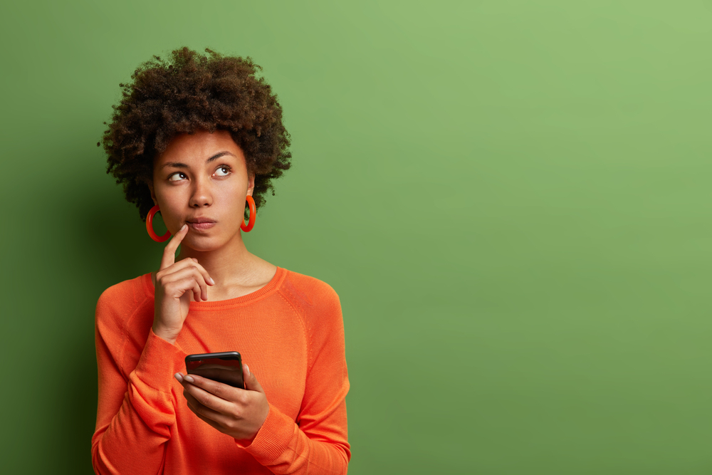 thinking woman