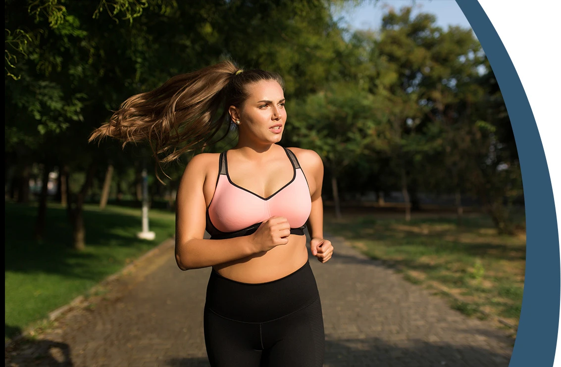 woman running to lose weight
