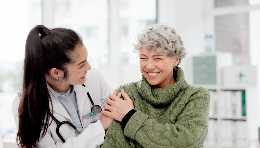 doctor and female patient during a weightloss consultation in St louis bariatrics
